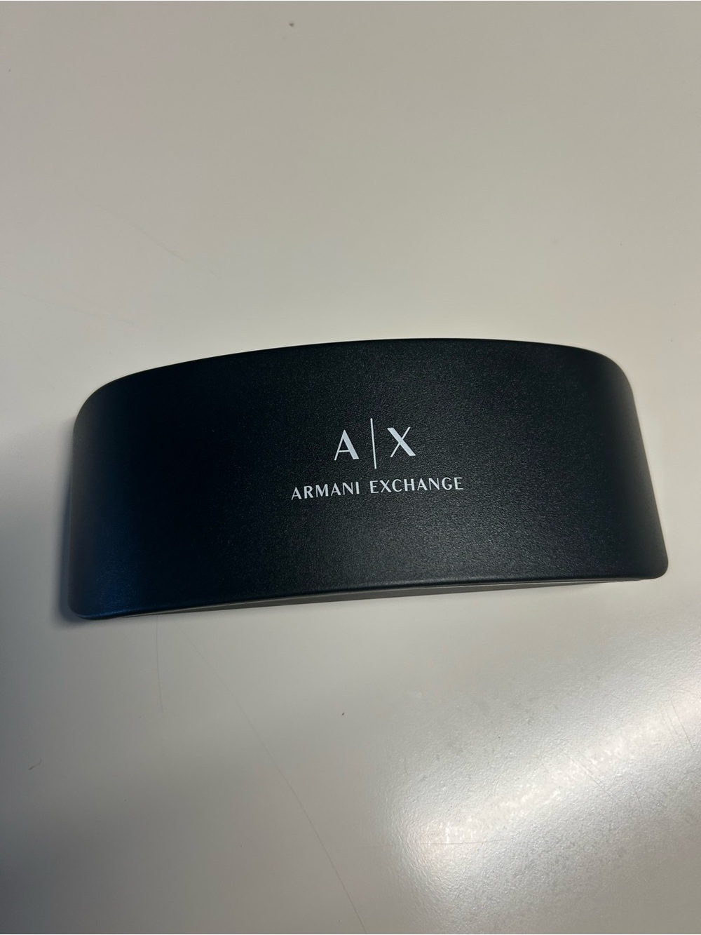Armani Exchange A|X Black Hard Glasses Case & Sealed Cleaning Cloth Set